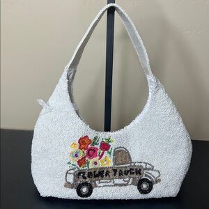 From India To You | Farmers Market Beaded Flower Truck Butterfly Bag 💐🦋🛻